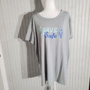 LULAROE SHIRT GRAY SHORT SLEEVE POLY-SPANDEX SIZE 3X